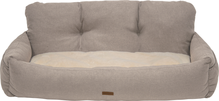 Honden autostoel voor achterbank beige 113cm
