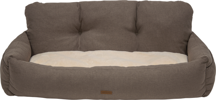 Honden autostoel voor achterbank beige 113cm
