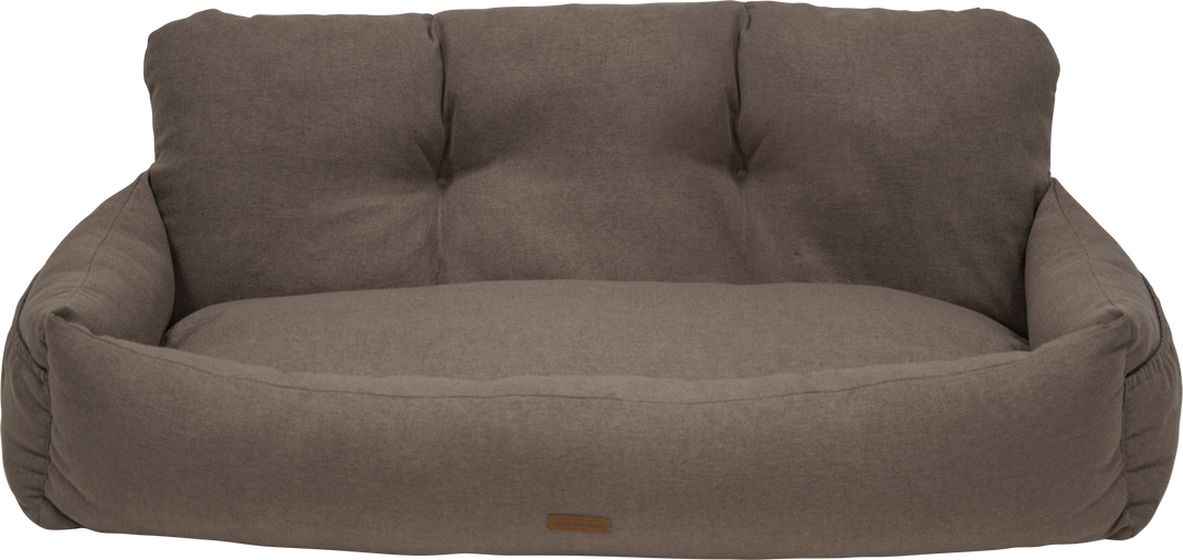 Honden autostoel voor achterbank beige 113cm