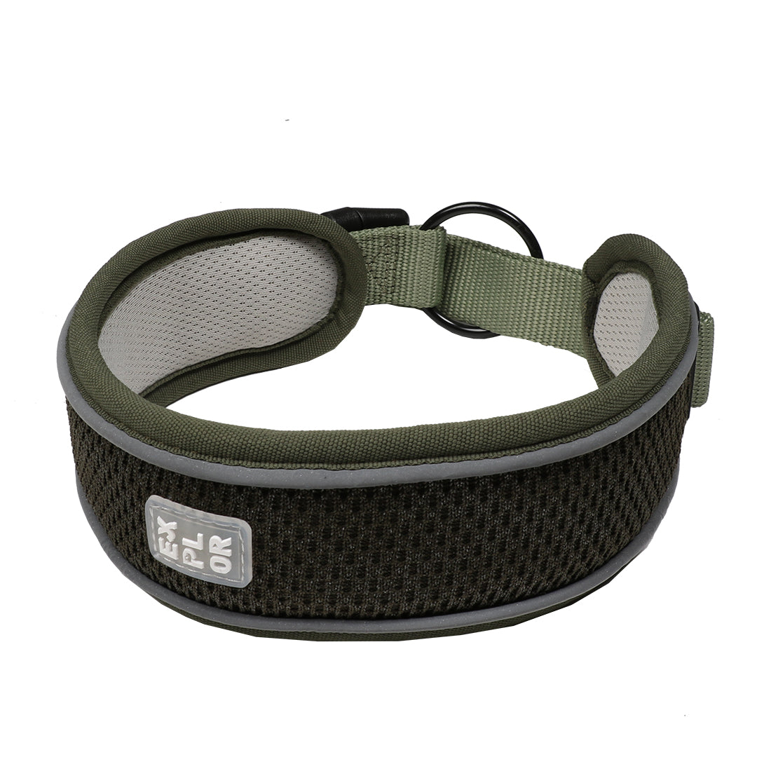 Reflecterende halsband EXPLOR fit control groen