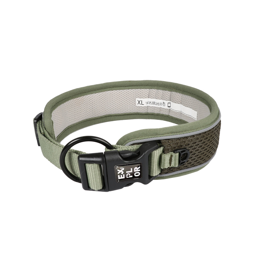 Reflecterende halsband EXPLOR fit control groen