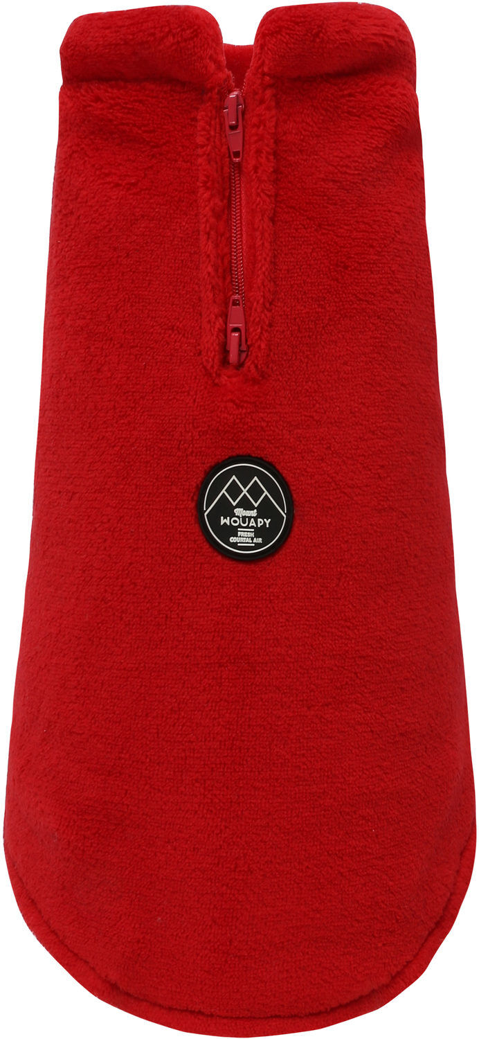 Hondenjasje rood fleece stof