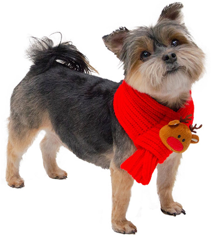 Kerst sjaal rood 45cm