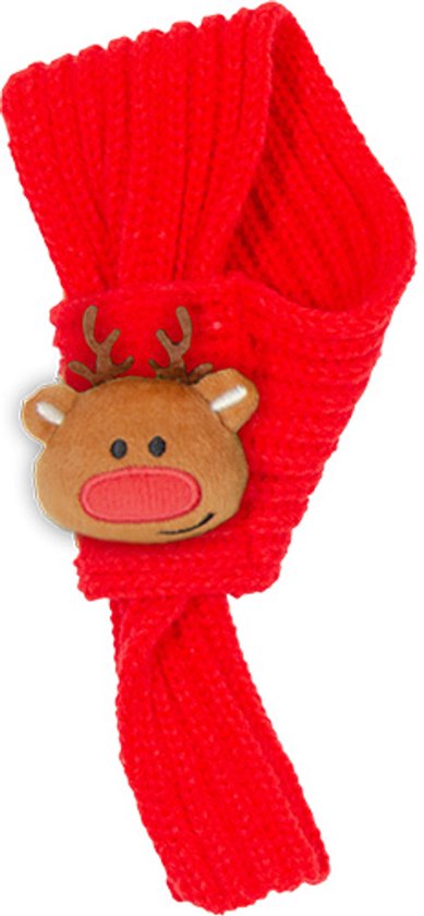 Kerst sjaal rood 45cm