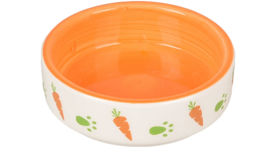 Knaagdier eetpot oranje 8.5cm