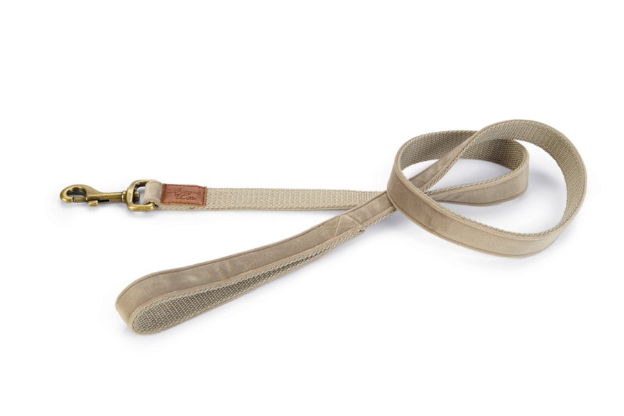 DBL looplijn velura grijs - Pip & Pepper by Dierenspeciaalzaak Huysmans