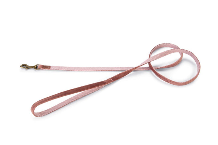 DBL looplijn velura roze - Pip & Pepper by Dierenspeciaalzaak Huysmans