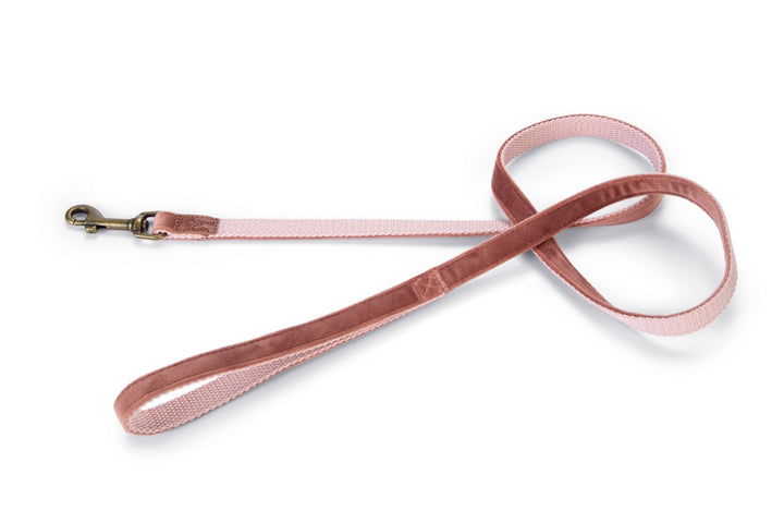 DBL looplijn velura roze - Pip & Pepper by Dierenspeciaalzaak Huysmans