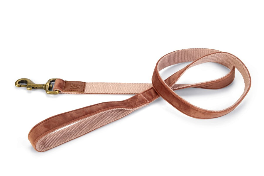 DBL looplijn velura roze - Pip & Pepper by Dierenspeciaalzaak Huysmans