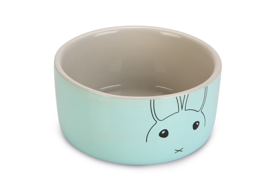 Eetpot konijn joela mint groen - Pip & Pepper by Dierenspeciaalzaak Huysmans