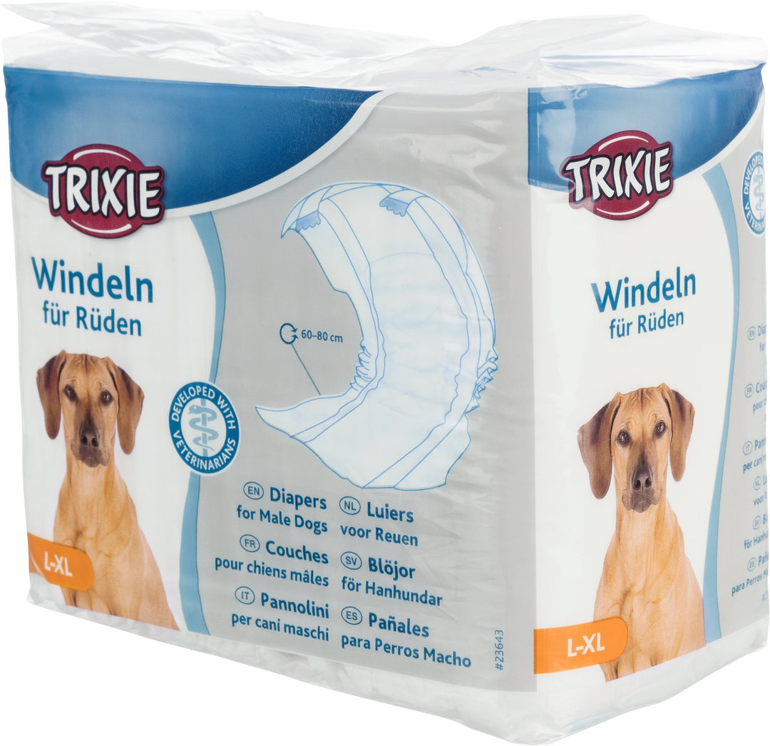 Trixie luiers voor reuen L/XL 60-80cm 12stuks - Pip & Pepper by Dierenspeciaalzaak Huysmans