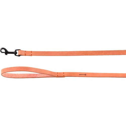 Looplijn Leano leer oranje/cognac - Pip & Pepper by Dierenspeciaalzaak Huysmans