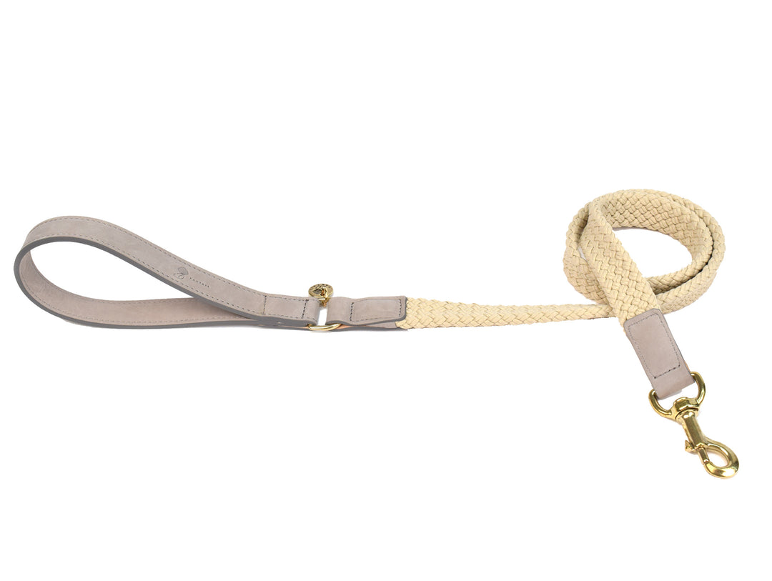 Fantail leiband grijs 120cm - Pip & Pepper by Dierenspeciaalzaak Huysmans