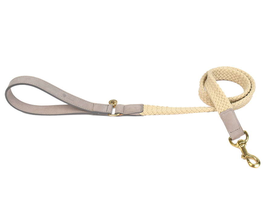 Fantail leiband grijs 120cm - Pip & Pepper by Dierenspeciaalzaak Huysmans