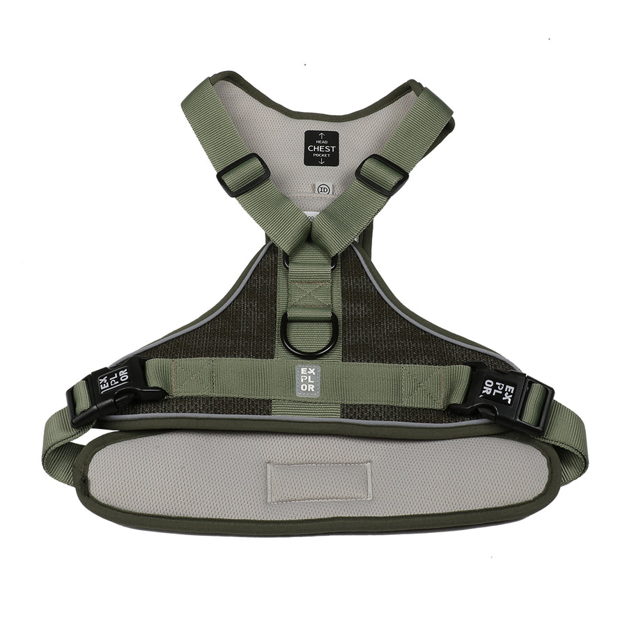 Anti trek tuig EXPLOR groen - Pip & Pepper by Dierenspeciaalzaak Huysmans