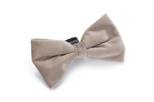 Hondenstrik velvet grijs - Pip & Pepper by Dierenspeciaalzaak Huysmans