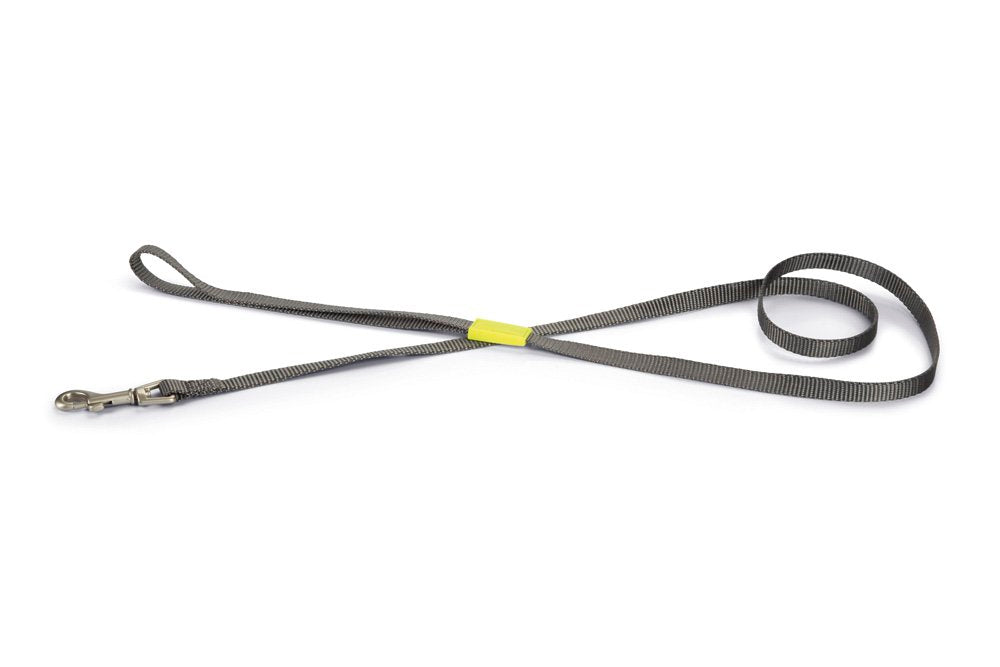 Nylon looplijn uni donkergrijs - Pip & Pepper by Dierenspeciaalzaak Huysmans
