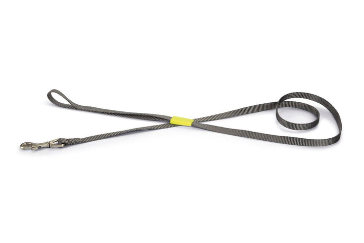 Nylon looplijn uni donkergrijs - Pip & Pepper by Dierenspeciaalzaak Huysmans