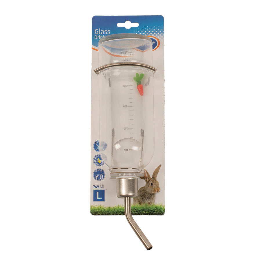 Glazen drinkfles L -770ml - Pip & Pepper by Dierenspeciaalzaak Huysmans