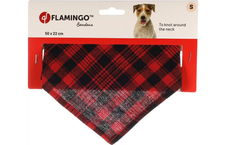 Bandana rood geruit - Pip & Pepper by Dierenspeciaalzaak Huysmans