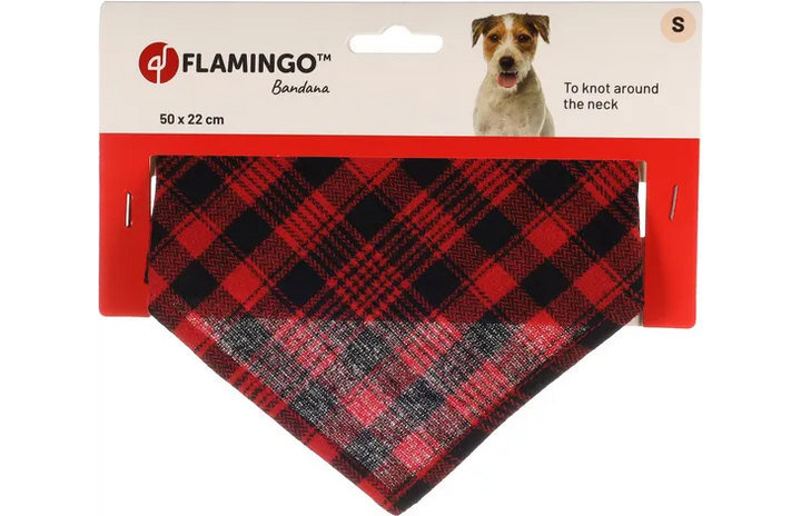 Bandana rood geruit - Pip & Pepper by Dierenspeciaalzaak Huysmans