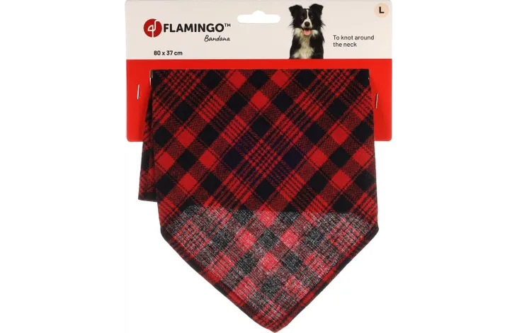 Bandana rood geruit - Pip & Pepper by Dierenspeciaalzaak Huysmans