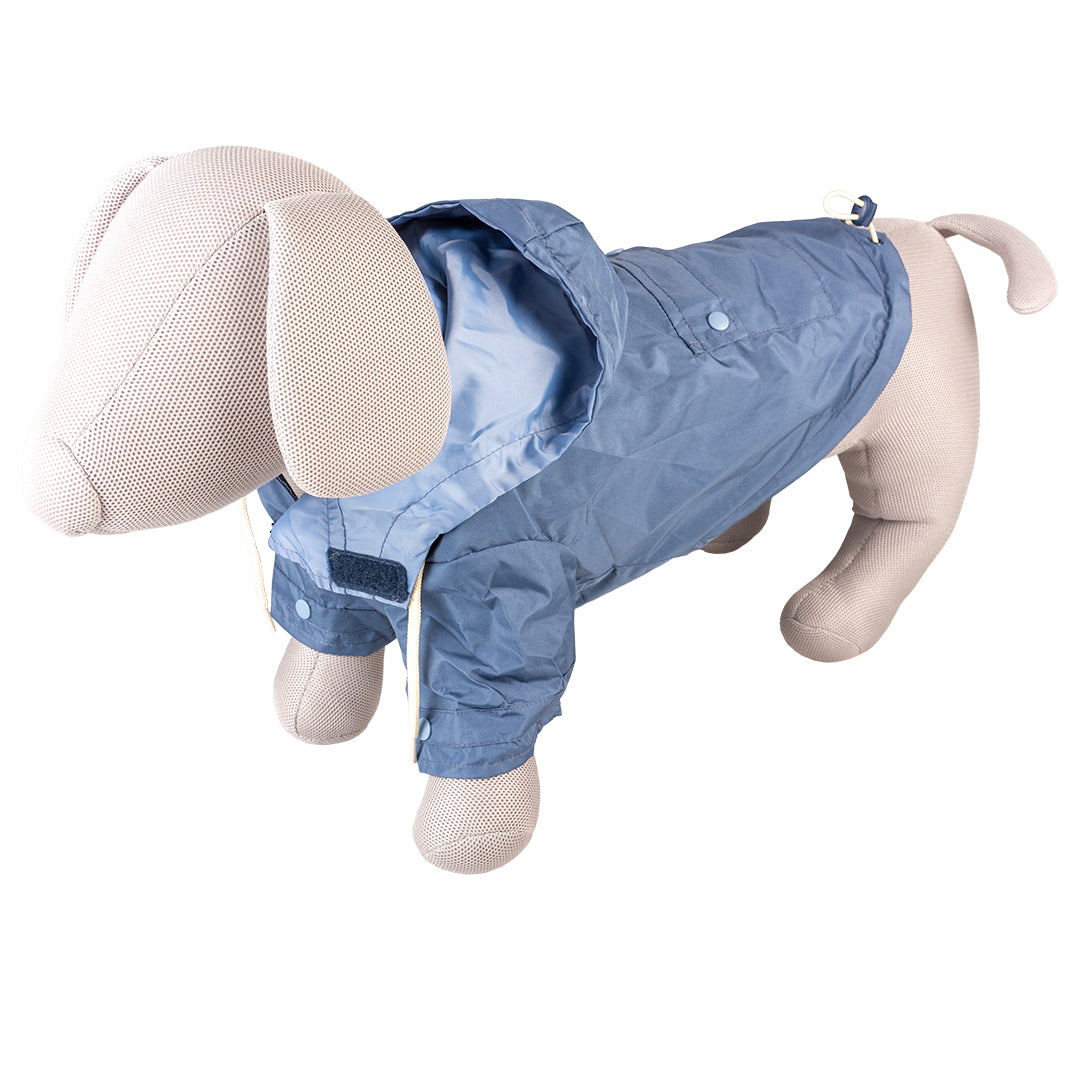 Hondenregenjas parka blauw - Pip & Pepper by Dierenspeciaalzaak Huysmans