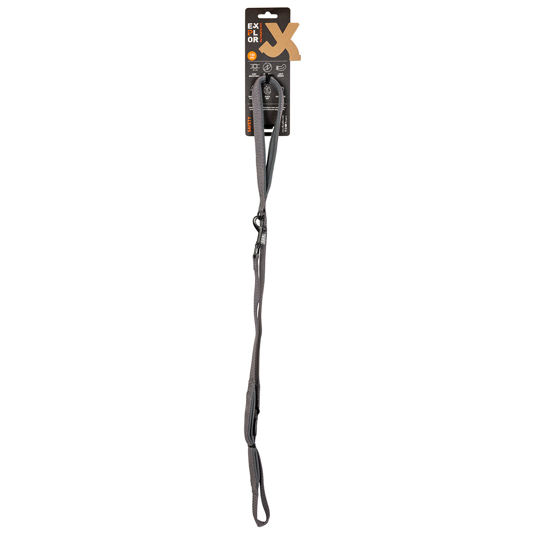 Ultimate fit on the road leiband safety silver 130 cm - Pip & Pepper by Dierenspeciaalzaak Huysmans