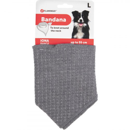 Bandana grijs large - Pip & Pepper by Dierenspeciaalzaak Huysmans