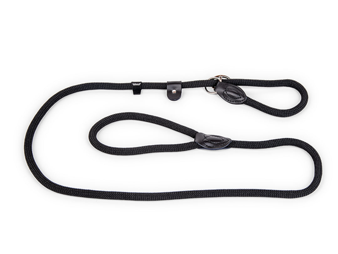 Lasso classic zwart 170cm - Pip & Pepper by Dierenspeciaalzaak Huysmans