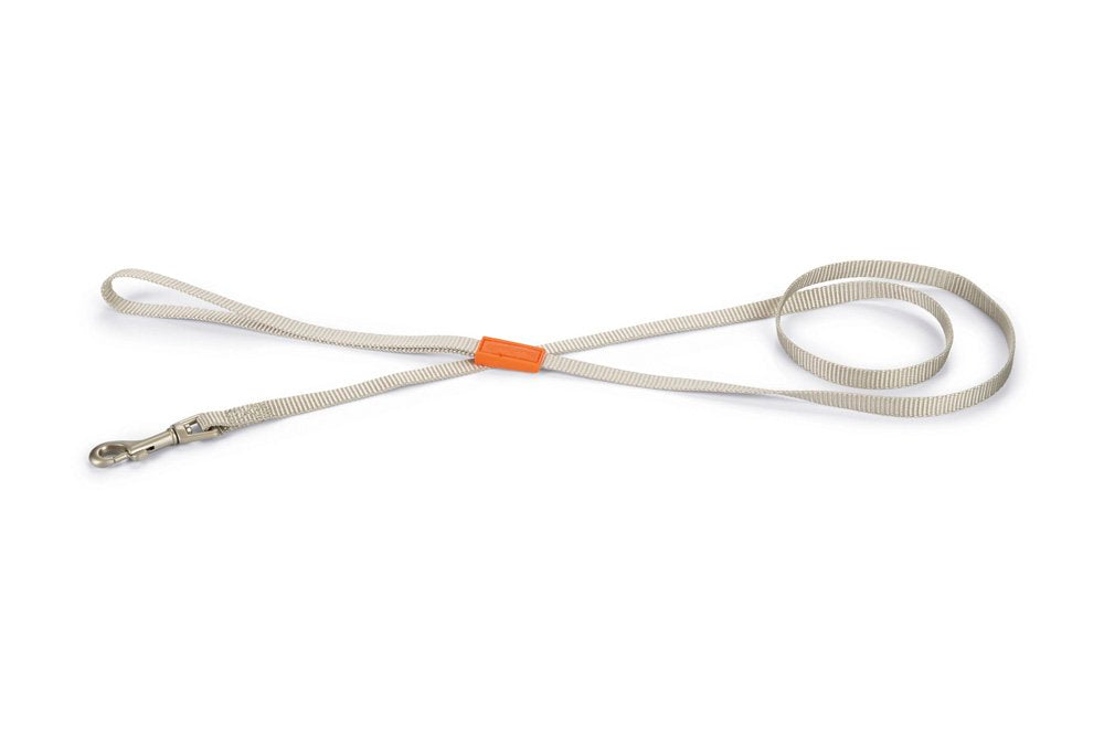 Nylon looplijn uni lichtgrijs - Pip & Pepper by Dierenspeciaalzaak Huysmans
