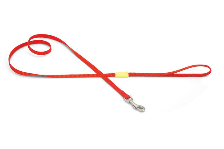 Nylon looplijn uni rood - Pip & Pepper by Dierenspeciaalzaak Huysmans