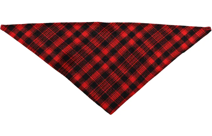 Bandana rood geruit - Pip & Pepper by Dierenspeciaalzaak Huysmans