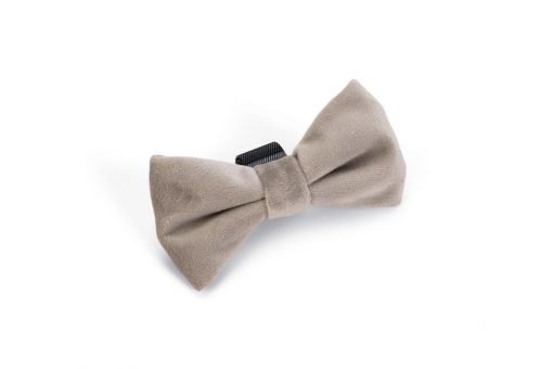 Hondenstrik velvet grijs - Pip & Pepper by Dierenspeciaalzaak Huysmans