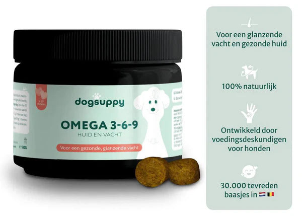 Dogsuppy Huid en vacht omega 3-6-9 huid & vacht 60st