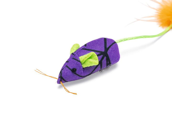 Halloween kattenspeelgoed speelmuizen 3st