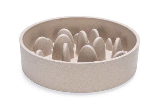 DBL bamboo anti-schrok eetbak pom beige 21cm