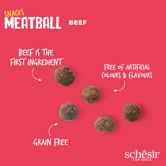 Schesir mini balls beef 225g