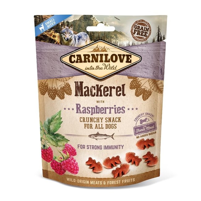 Carnilove crunchy snack makreel en framboos 200gr