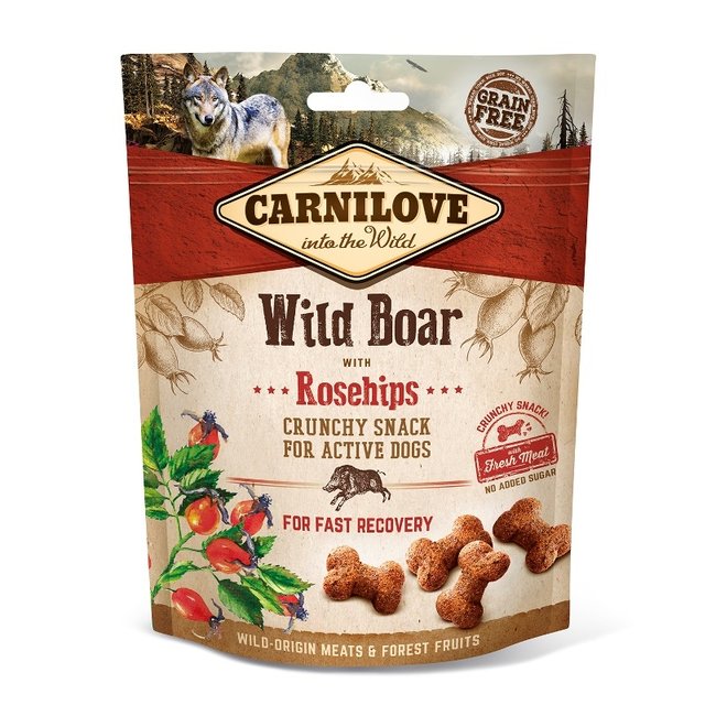 Carnilove crunchy snack everzwijn en rozenbottel 200gr