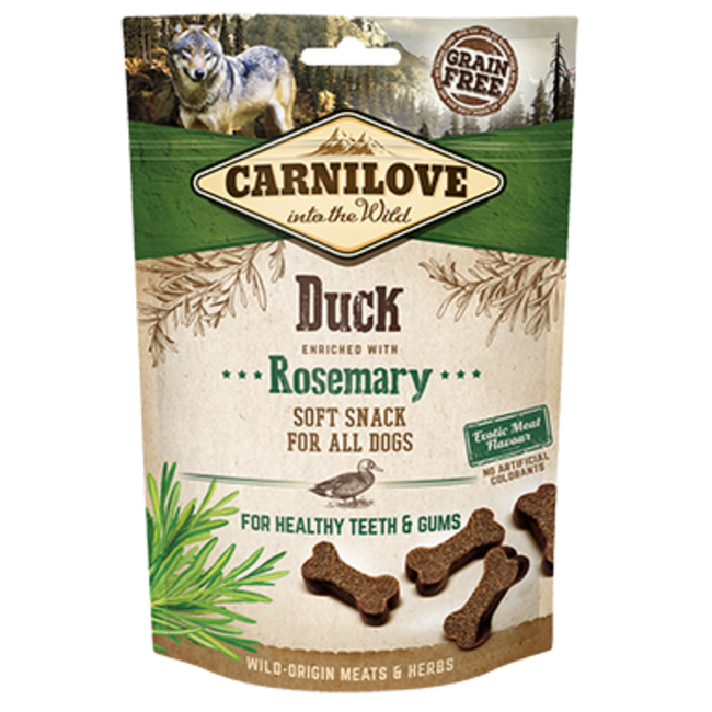 Carnilove soft snack eend en rozemarijn 200gr