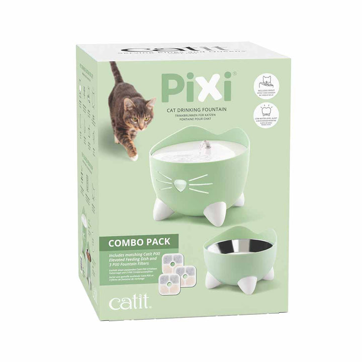 Cat it pixi drinkfontein combo groen
