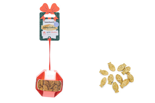 Kerst kerstbal catnip cookies kip tonijn 30gr