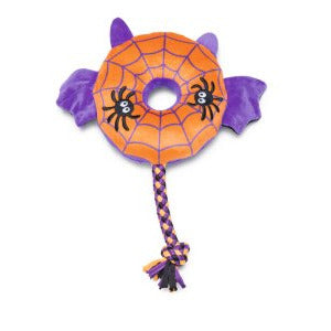 Halloween donut vleermuis oranje 25cm