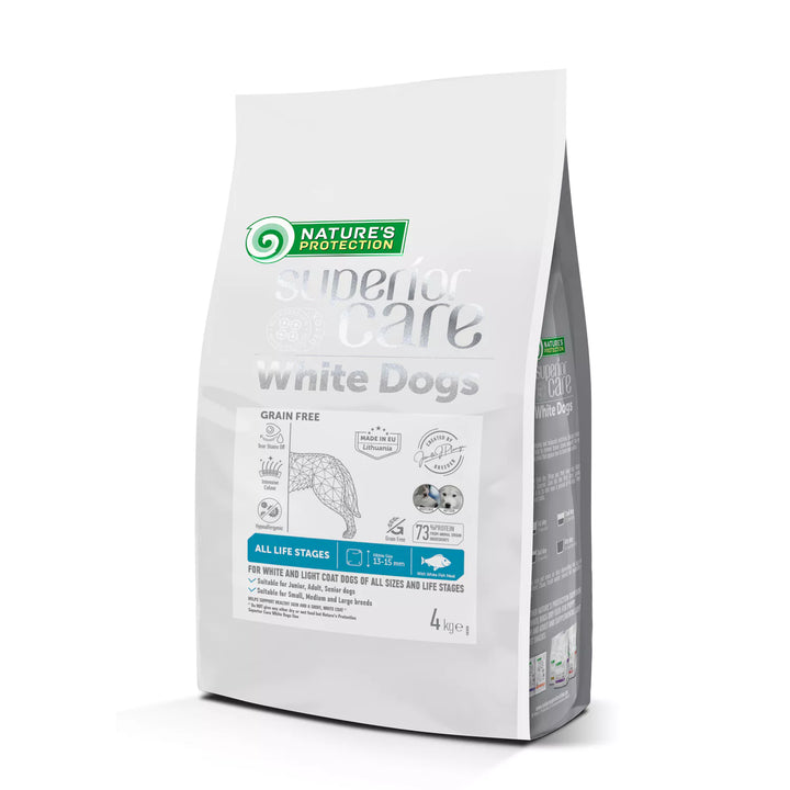 Superior care voor witte honden adult witte vis 4kg