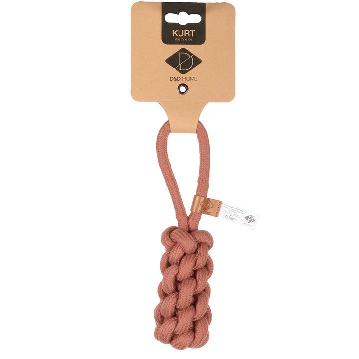 Kurt gevlochten kegel roze