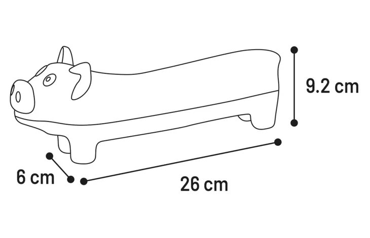 Zwano latex varken 26cm