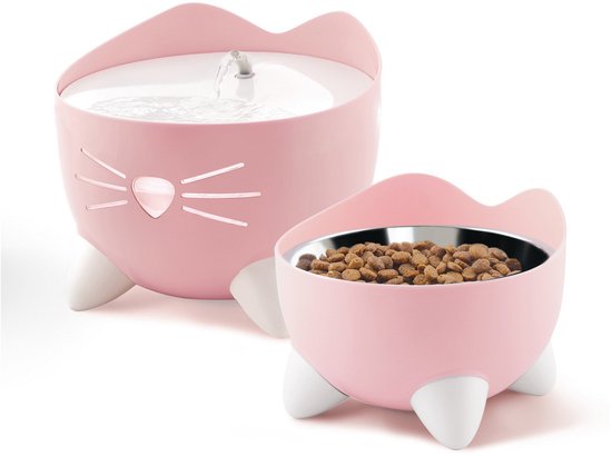 Cat it pixi drinkfontein combo roze