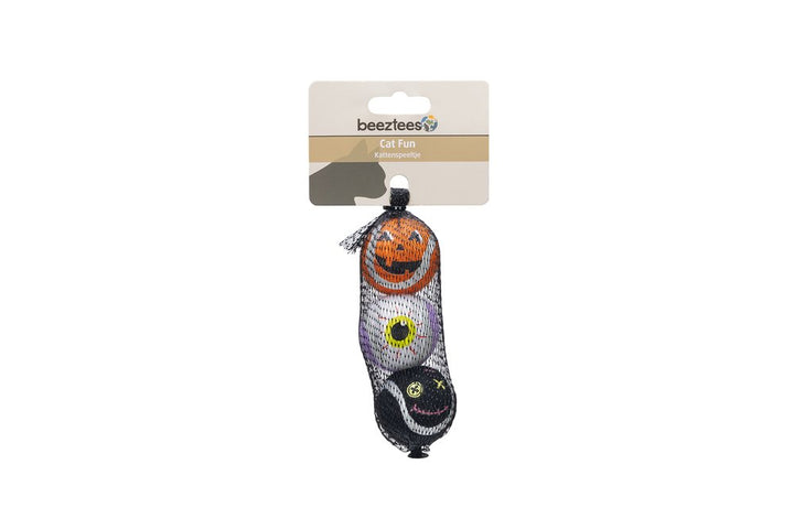 Halloween kattenspeelgoed tennisballen