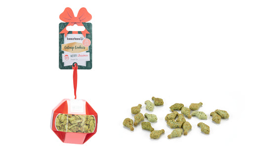 Kerst kerstbal catnip cookies zalm 30gr